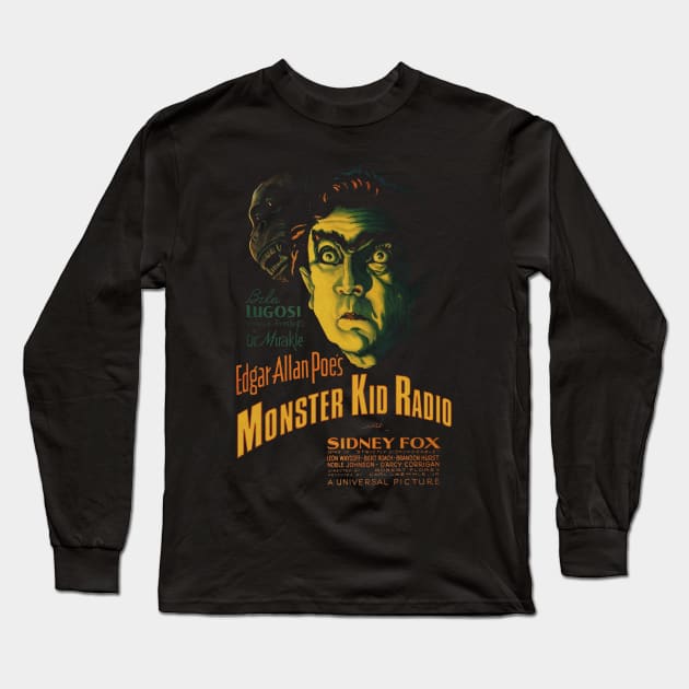 Murders in the Monster Kid Morgue Long Sleeve T-Shirt by MonsterKidRadio